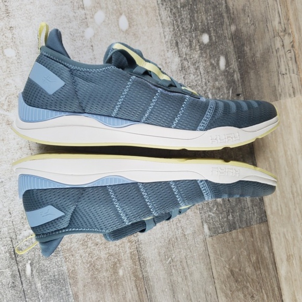 Kuru Atom Womens Shoes Sz 9.5 M Running Muted Blue Gray Mesh Lace Up Sneakers - Picture 7 of 10